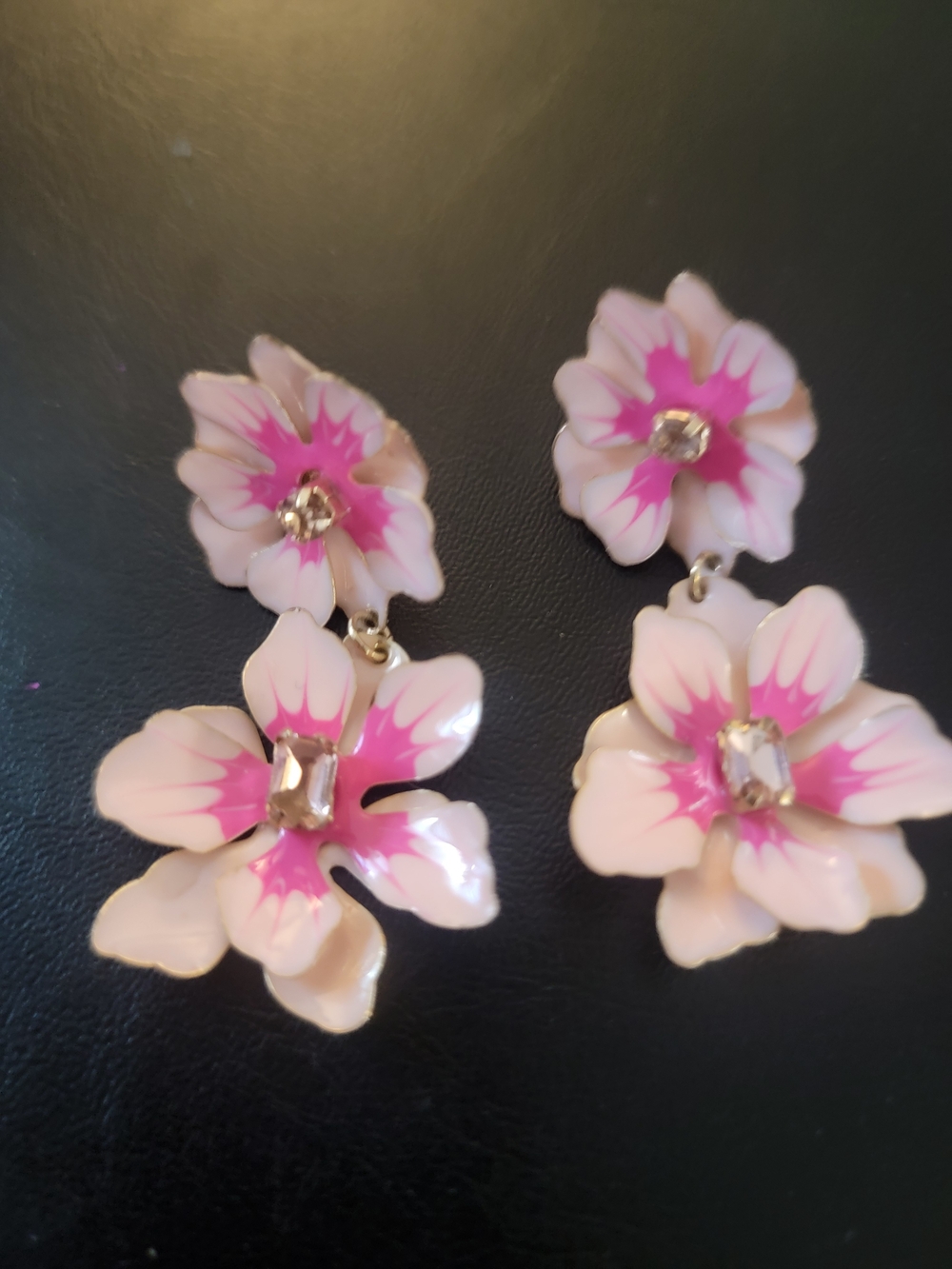 Torrid Pink Floral Drop Earrings - Women Jewelry
